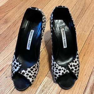 Leopard Manolo Blahnik Heels